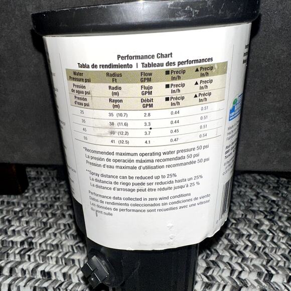 Rain Bird LG-3 Mini-Paw Impact Sprinkler 1/2 in. threaded 26-41 ft. 20-360 degre - Picture 5 of 9